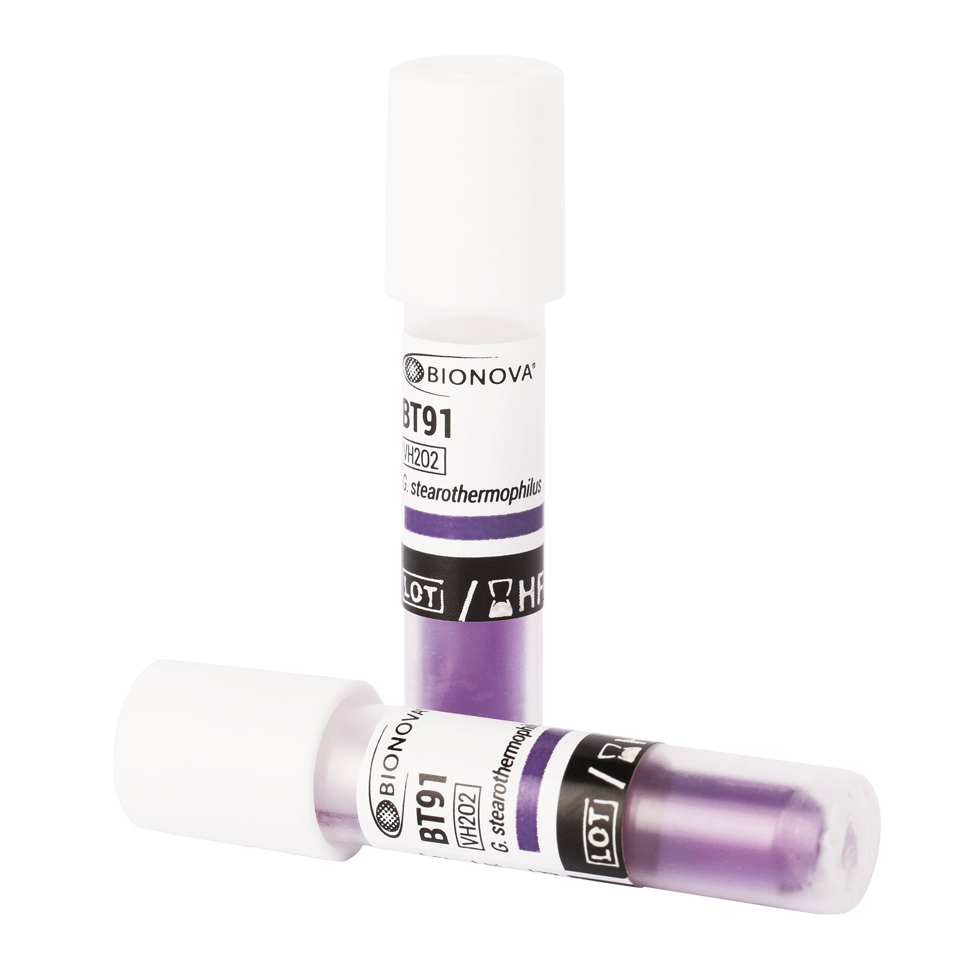 Автономний біологічний індикатор для процесів стерилізації плазмою або перекисом водню (VH2О2). Geobacillus stearothermophilus ATCC 7953. Bionova®